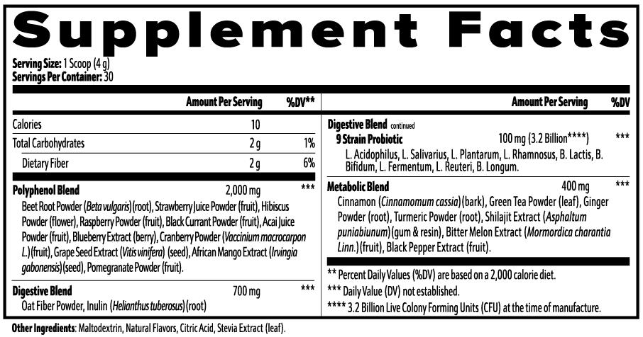 SUPPLI-X Reds Superfood Powder | Antioxidant Blend | Beet, Pomegranate, Acai | 248g