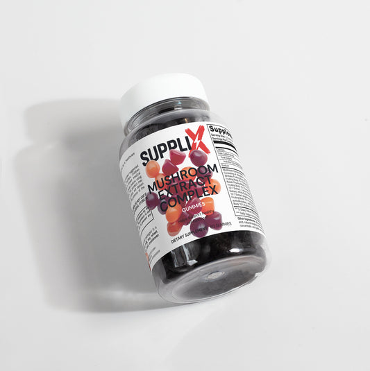 SUPPLI-X Mushroom Extract Complex Gummies — mushroom gummies energy