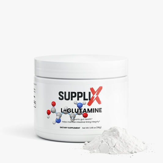 SUPPLI-X L-Glutamine – pure amino acid powder for muscle recovery and gut health