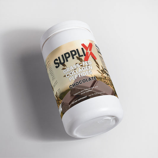SUPPLI-X Grass-Fed Hydrolyzed Collagen Peptides | Chocolate | Types 1 & 3 | 378g