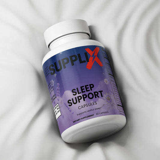 SUPPLI-X Sleep Support | Magnesium, Melatonin & Botanical Blend | 60 Capsules