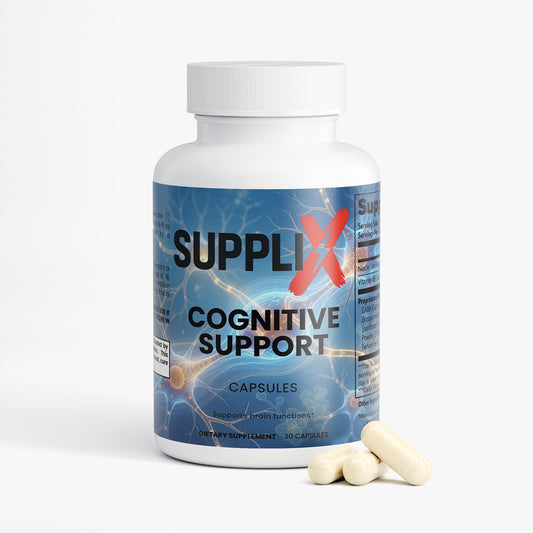 SUPPLI-X Cognitive Support | Bacopa, Alpha GPC & Huperzine A | 30 Capsules