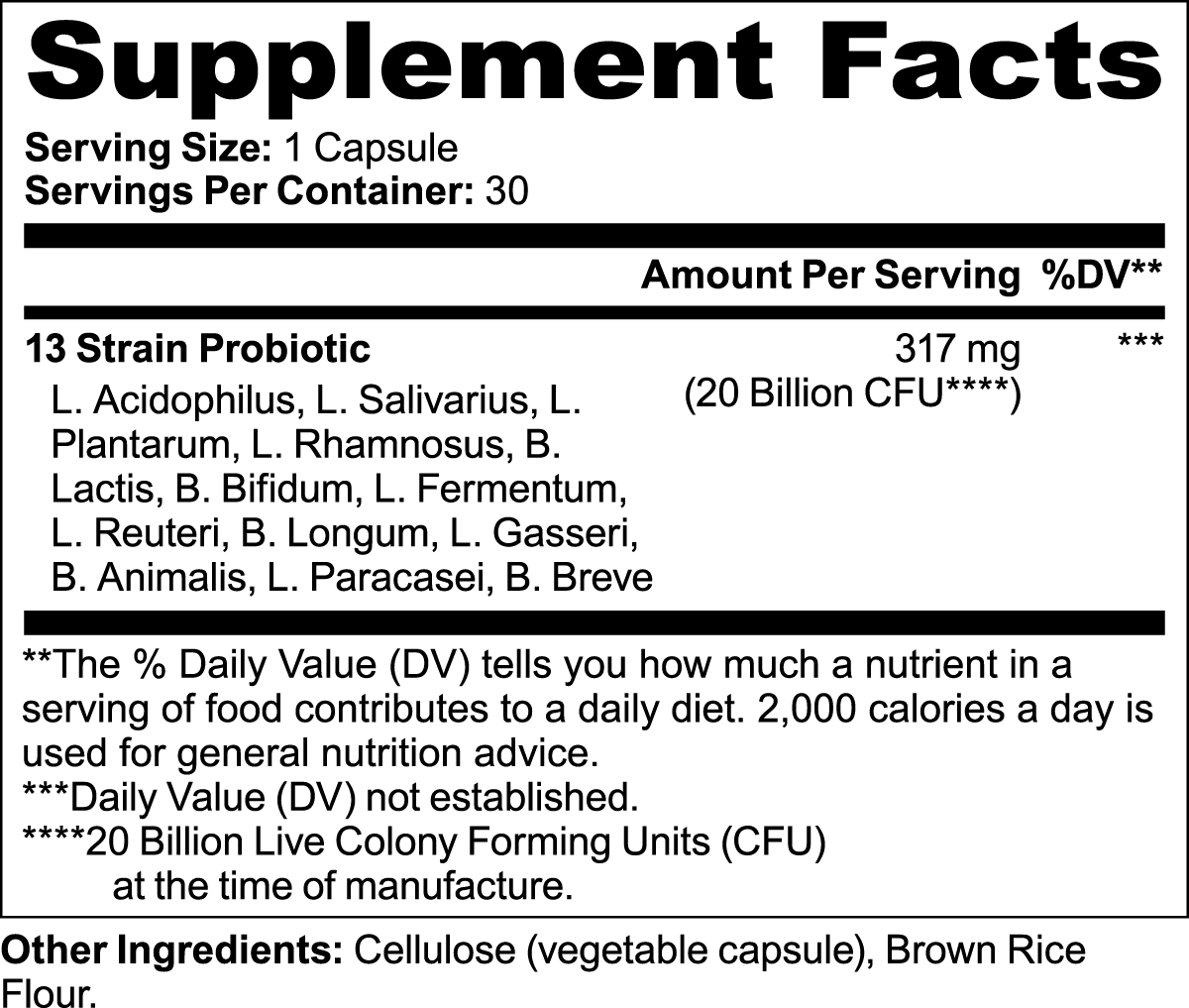 SUPPLI-X Probiotic 20 Billion - Suppli-X Fuel Your Edge