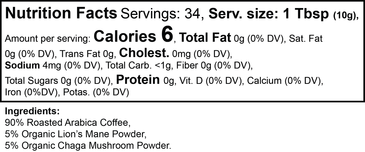 SUPPLI-X Vitality Mushroom Coffee (Medium Roast)