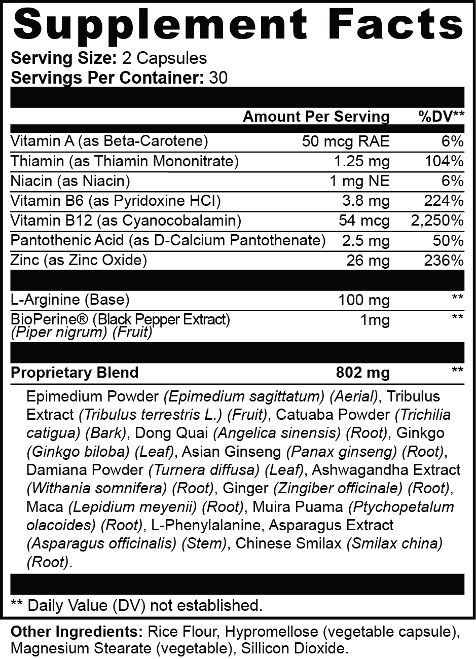 SUPPLI-X Female Enhancement | KSM-66 Ashwagandha, Tribulus & Ginseng | 60 Capsules