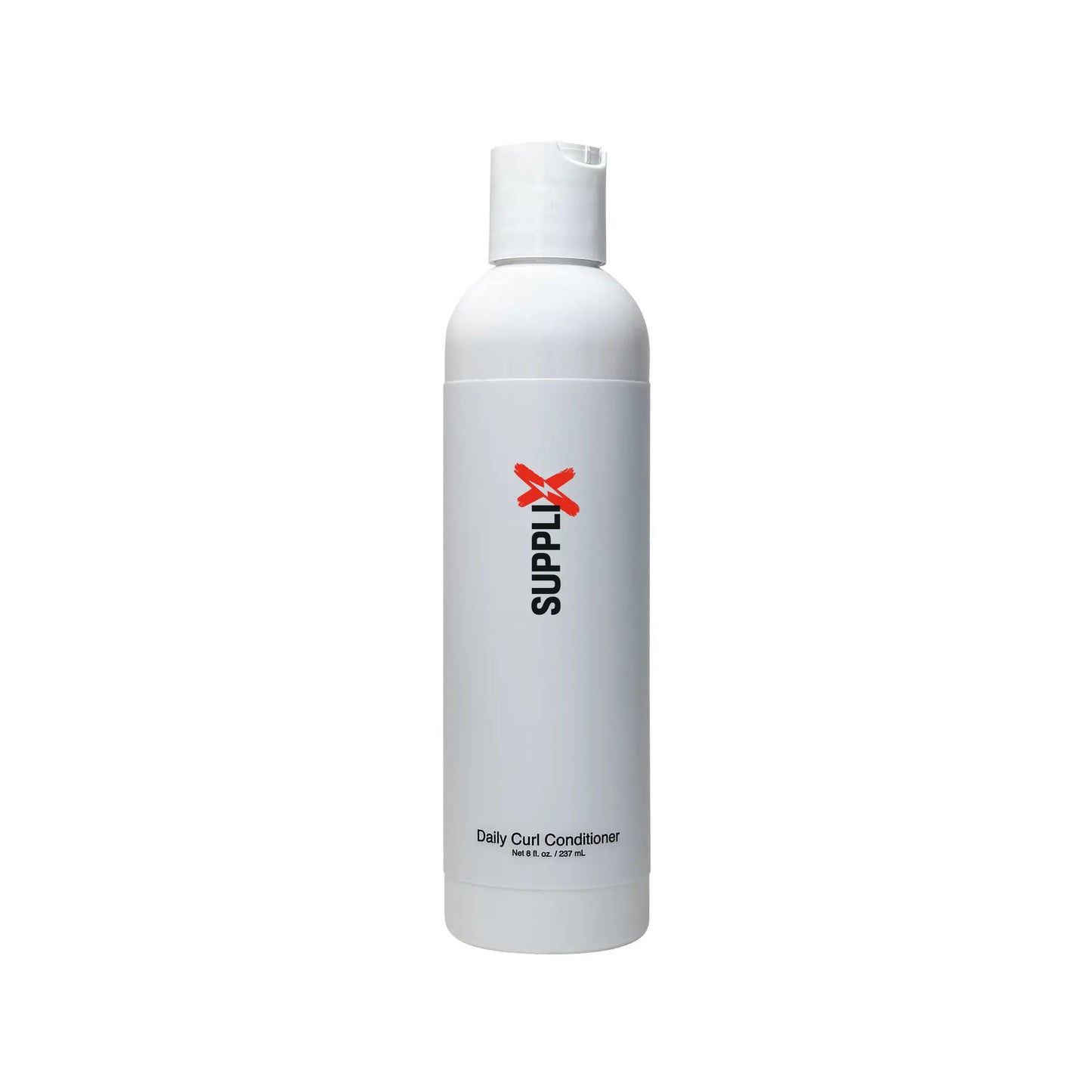 Premium SUPPLI-X Daily Curl Conditioner bottle in creamy white, enriched with panthenol and baobab oil for ultimate curl hydr