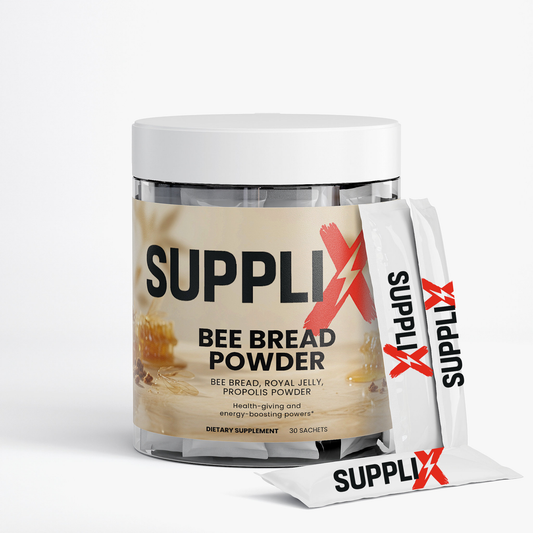 SUPPLI-X Bee Bread Powder | Bee Bread, Royal Jelly & Propolis | 30 Sachets