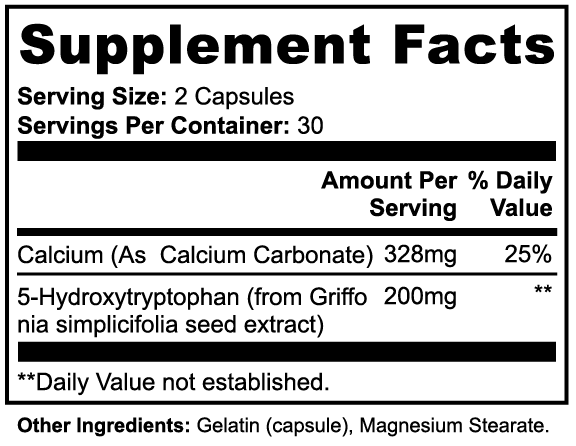 SUPPLI-X 5-HTP | Griffonia Simplicifolia Extract | Serotonin & Mood Support | 60 Capsules