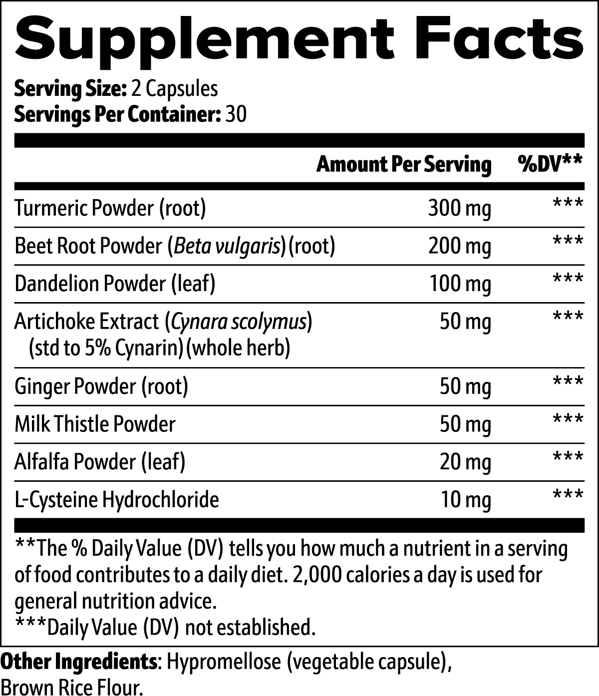 SUPPLI-X Liver Support | Milk Thistle, Dandelion, Artichoke & Turmeric | 60 Capsules