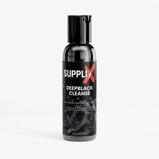 SUPPLI-X DeepBlack Cleanse activated charcoal face wash