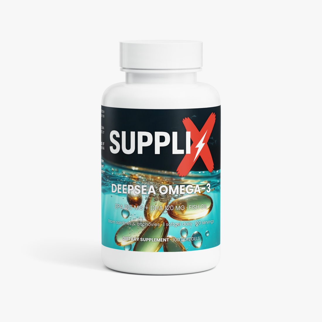 SUPPLI-X DeepSea Omega-3 EPA DHA fish oil softgels