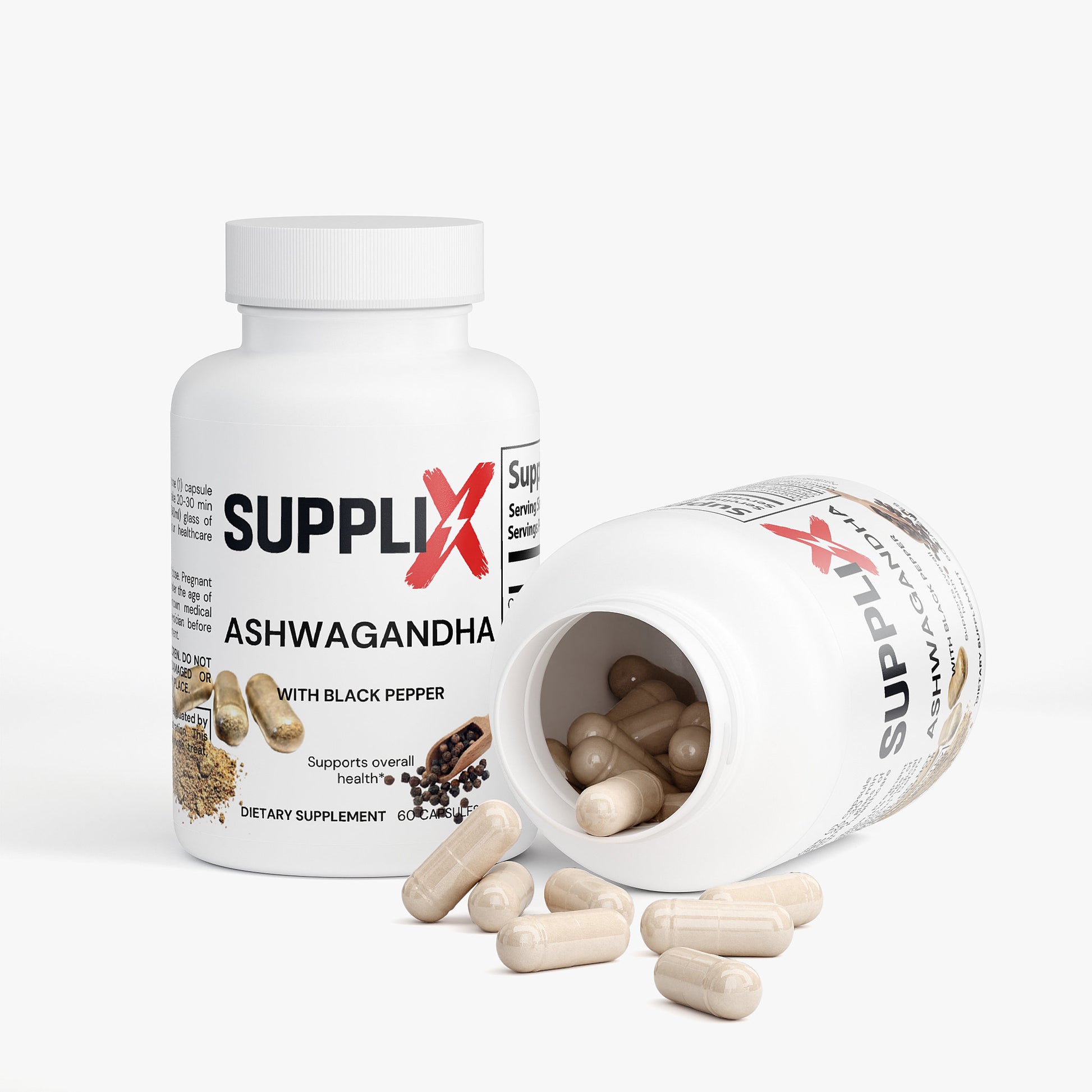 SUPPLI-X Ashwagandha Premium mit Schwarzpfeffer - Suppli-X Fuel Your Edge