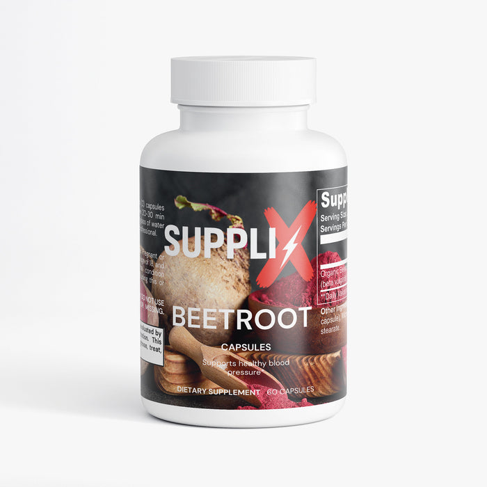 SUPPLI-X Organic Beetroot Capsules – Nitric Oxide – photo 1