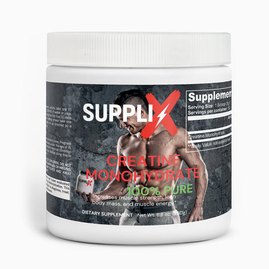 SUPPLI-X Creatin Monohydrat – Reine Kraft für dein Training - Suppli-X Fuel Your Edge
