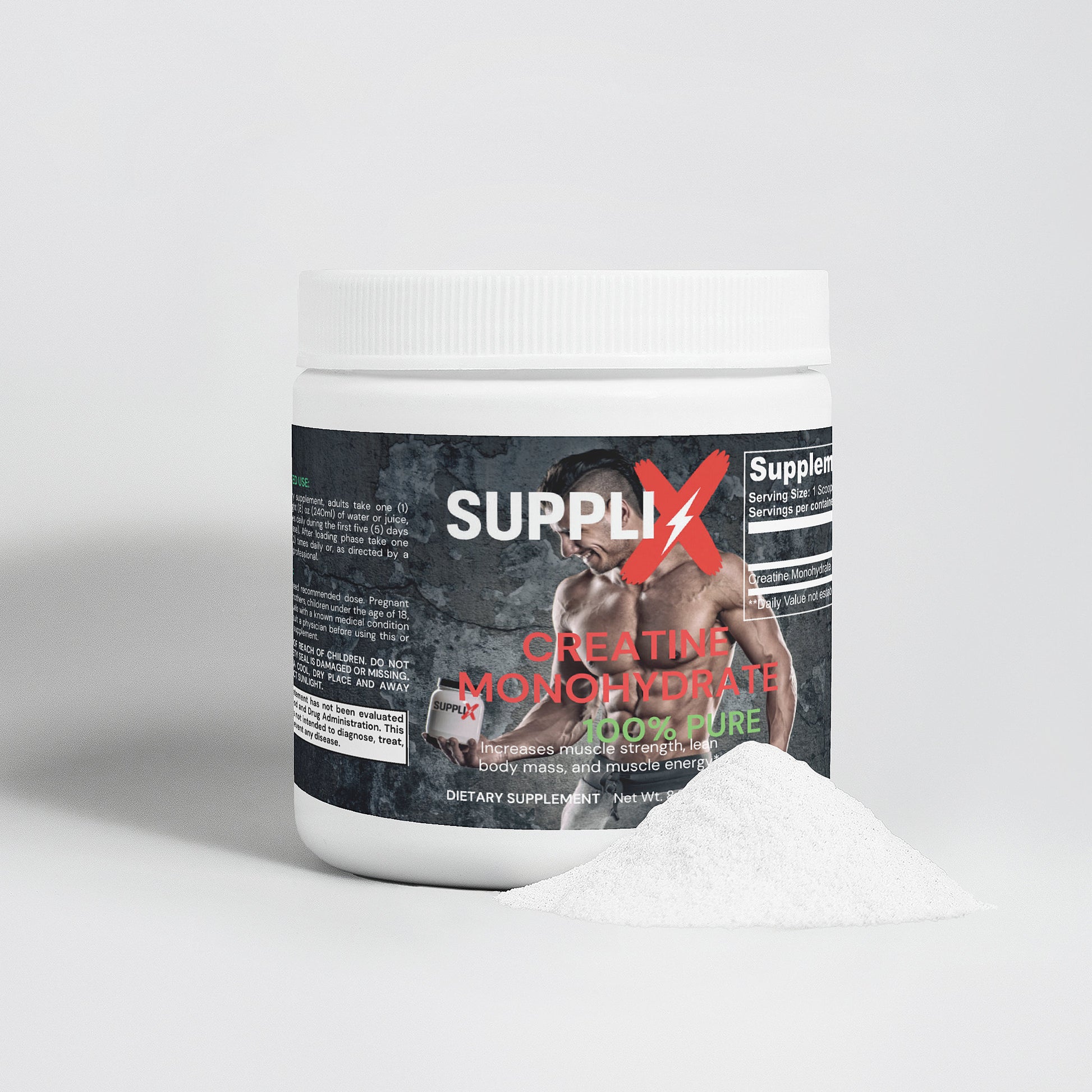 SUPPLI-X Creatin Monohydrat – Reine Kraft für dein Training - Suppli-X Fuel Your Edge