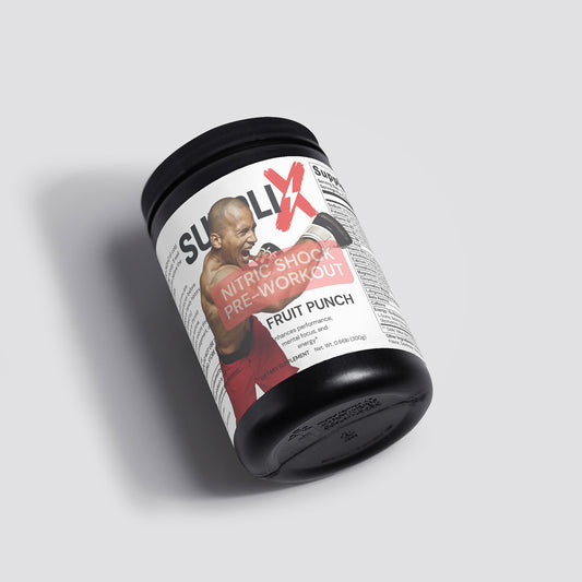SUPPLI-X Nitric Shock Pre-Workout Booster (Fruit Punch) - Suppli-X Fuel Your Edge