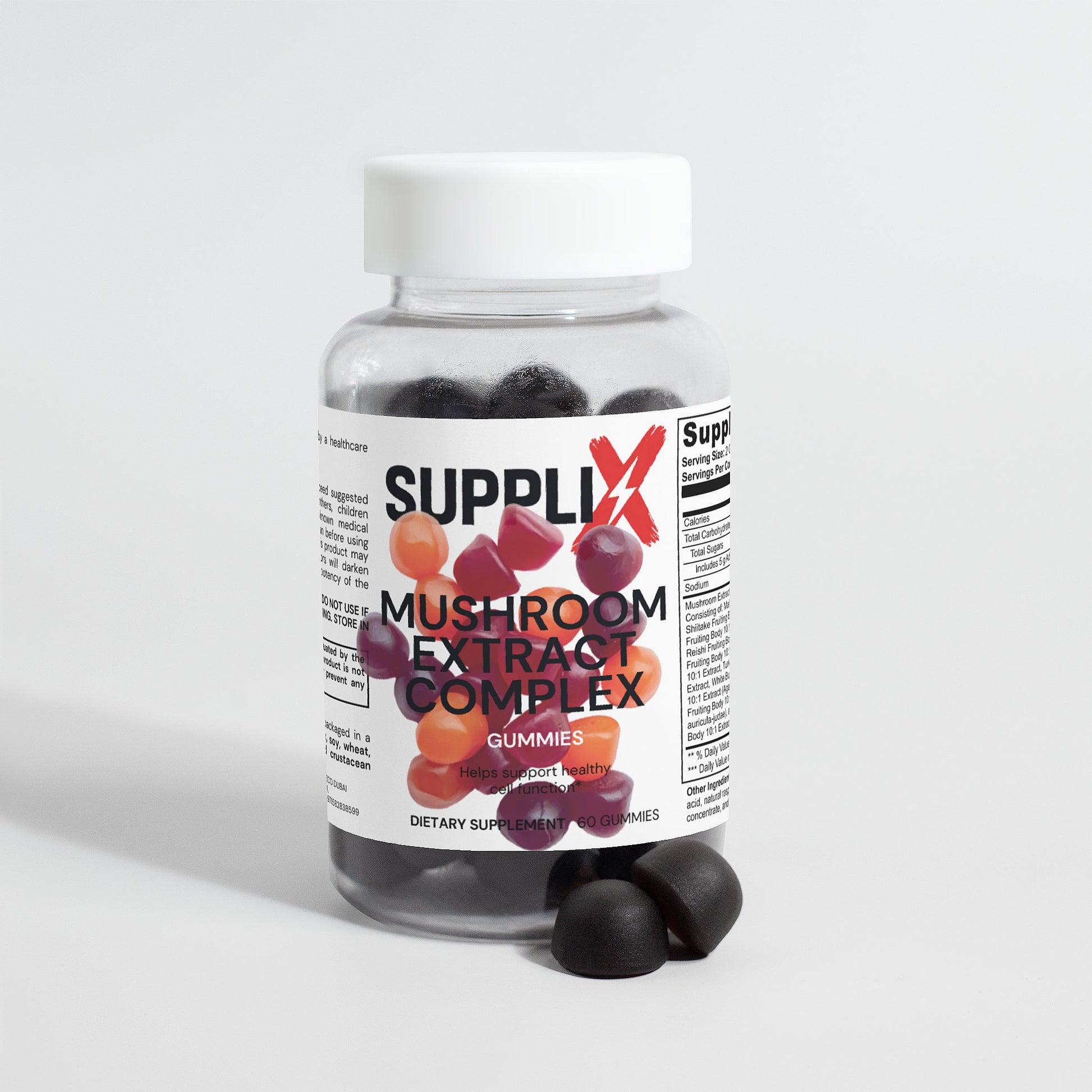 SUPPLI-X Mushroom Extract Complex Gummies - Suppli-X Fuel Your Edge