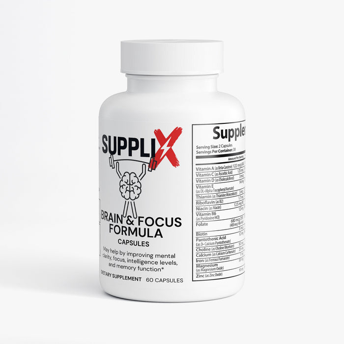 SUPPLI-X Brain & Focus Formula – Bacopa, DMAE & B-Vitamins – photo 1