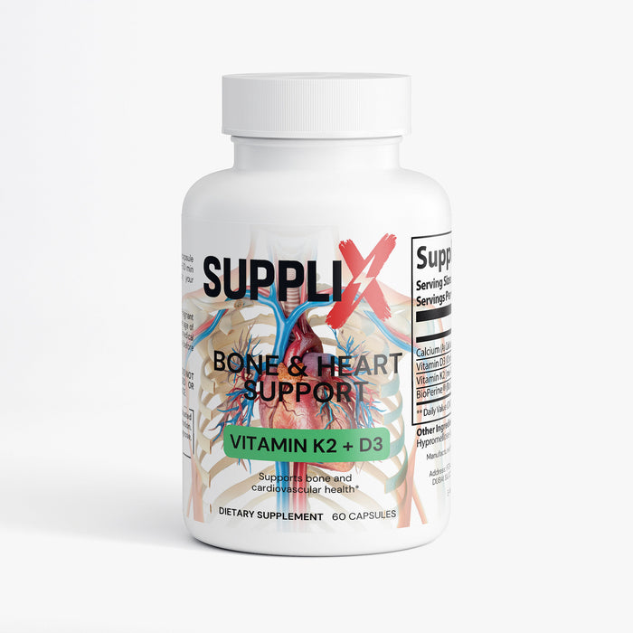 SUPPLI-X Vitamin D3 + K2 MK-7 with Calcium & BioPerine – photo 1