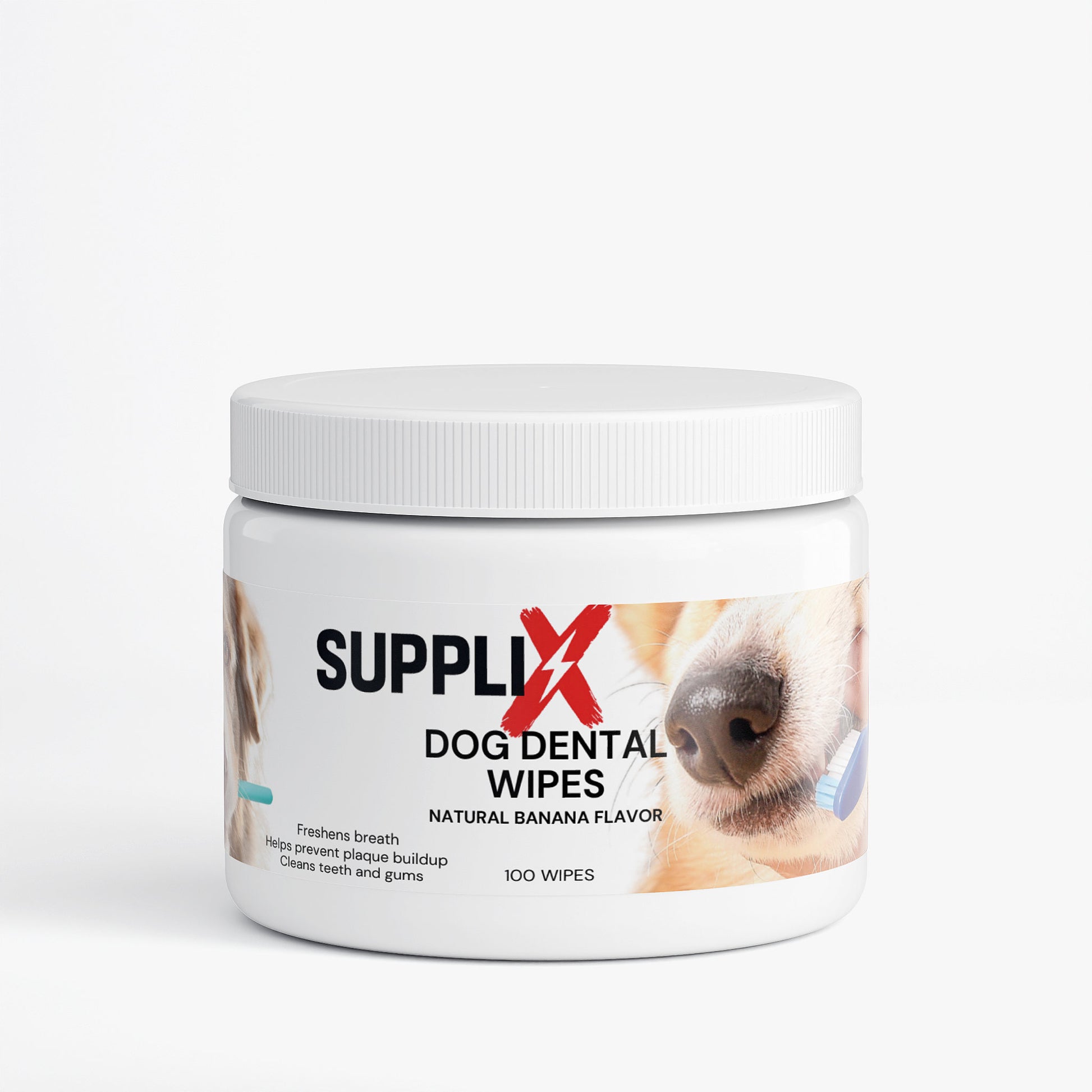 SUPPLI-X Premium Dental-Pflegetücher für Hunde - Suppli-X Fuel Your Edge