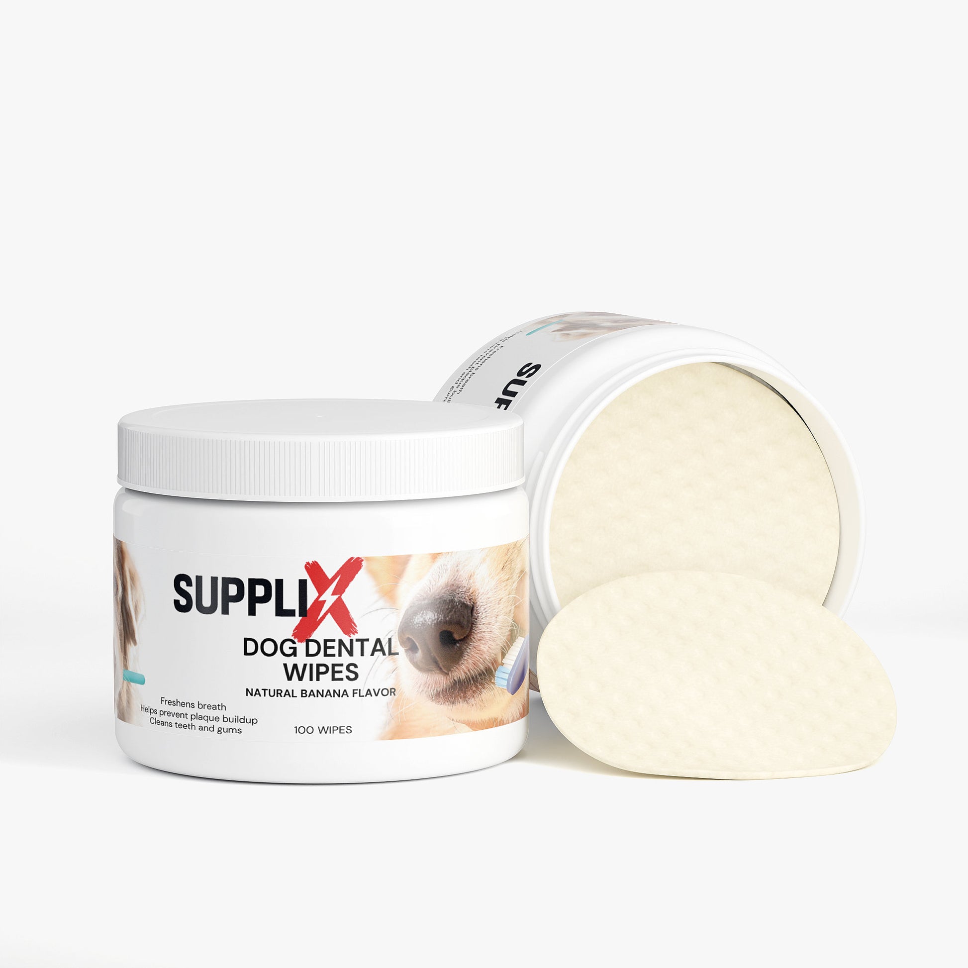 SUPPLI-X Premium Dental-Pflegetücher für Hunde - Suppli-X Fuel Your Edge