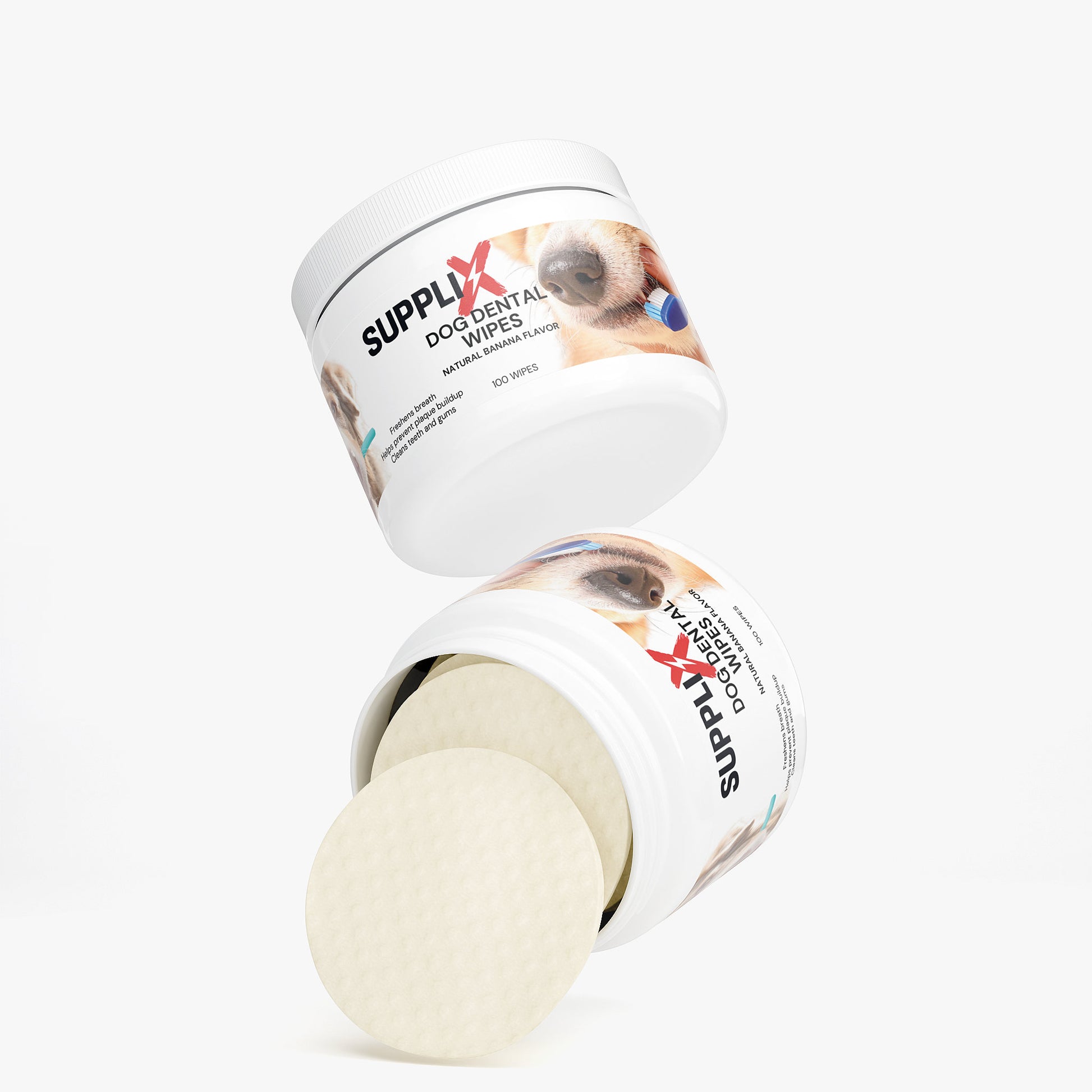 SUPPLI-X Premium Dental-Pflegetücher für Hunde - Suppli-X Fuel Your Edge