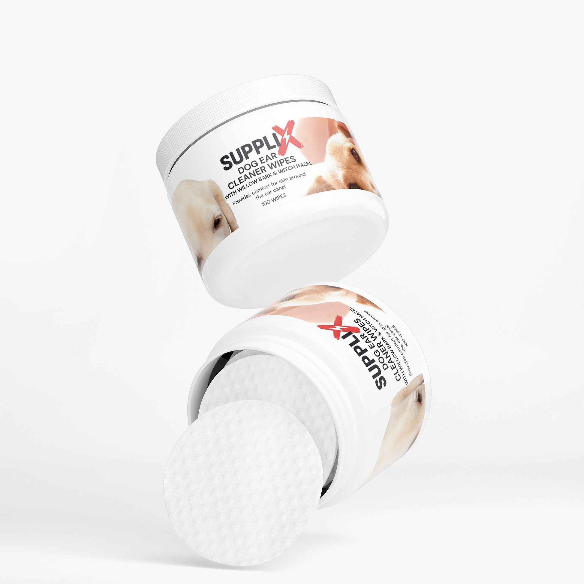 SUPPLI-X Premium Ohrreinigungstücher für Hunde - Suppli-X Fuel Your Edge