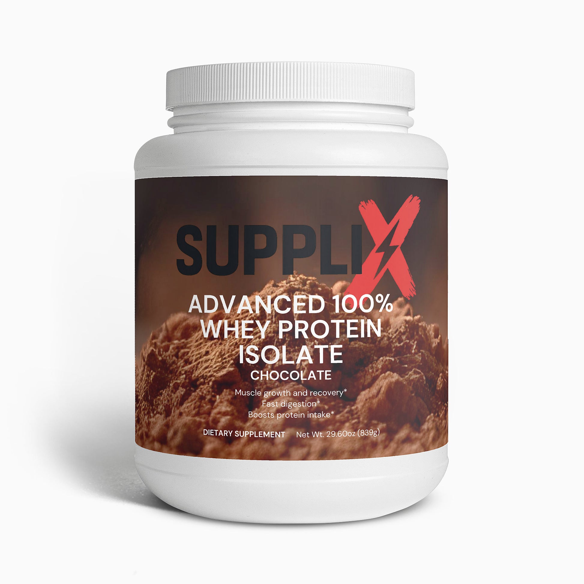 SUPPLI-X Advanced 100% Whey Protein Isolate (Chocolate) - Suppli-X Fuel Your Edge