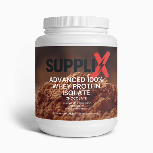 SUPPLI-X Advanced 100% Whey Protein Isolate (Chocolate) - Suppli-X Fuel Your Edge