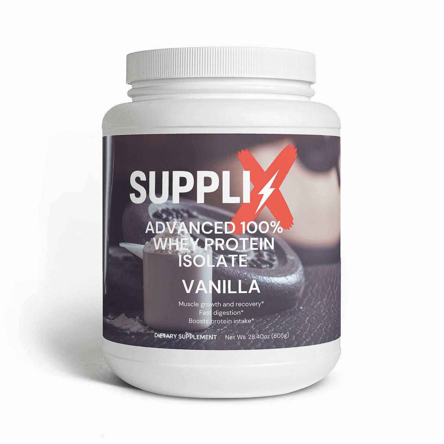 SUPPLI-X Advanced 100% Whey Protein Isolate (Vanilla) - Suppli-X Fuel Your Edge