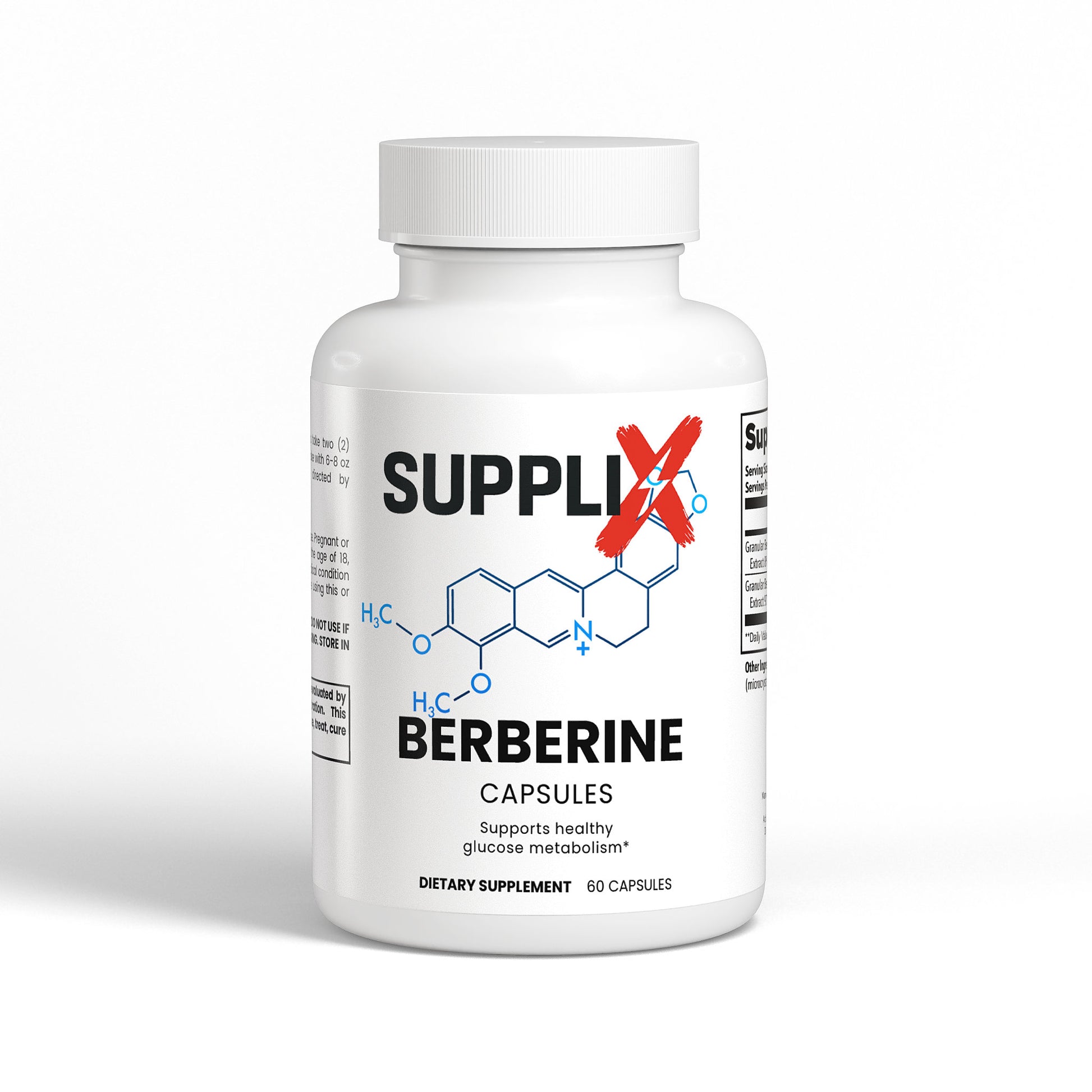 SUPPL-X Berberine Kapseln – 60 Kapseln - Suppli-X Fuel Your Edge