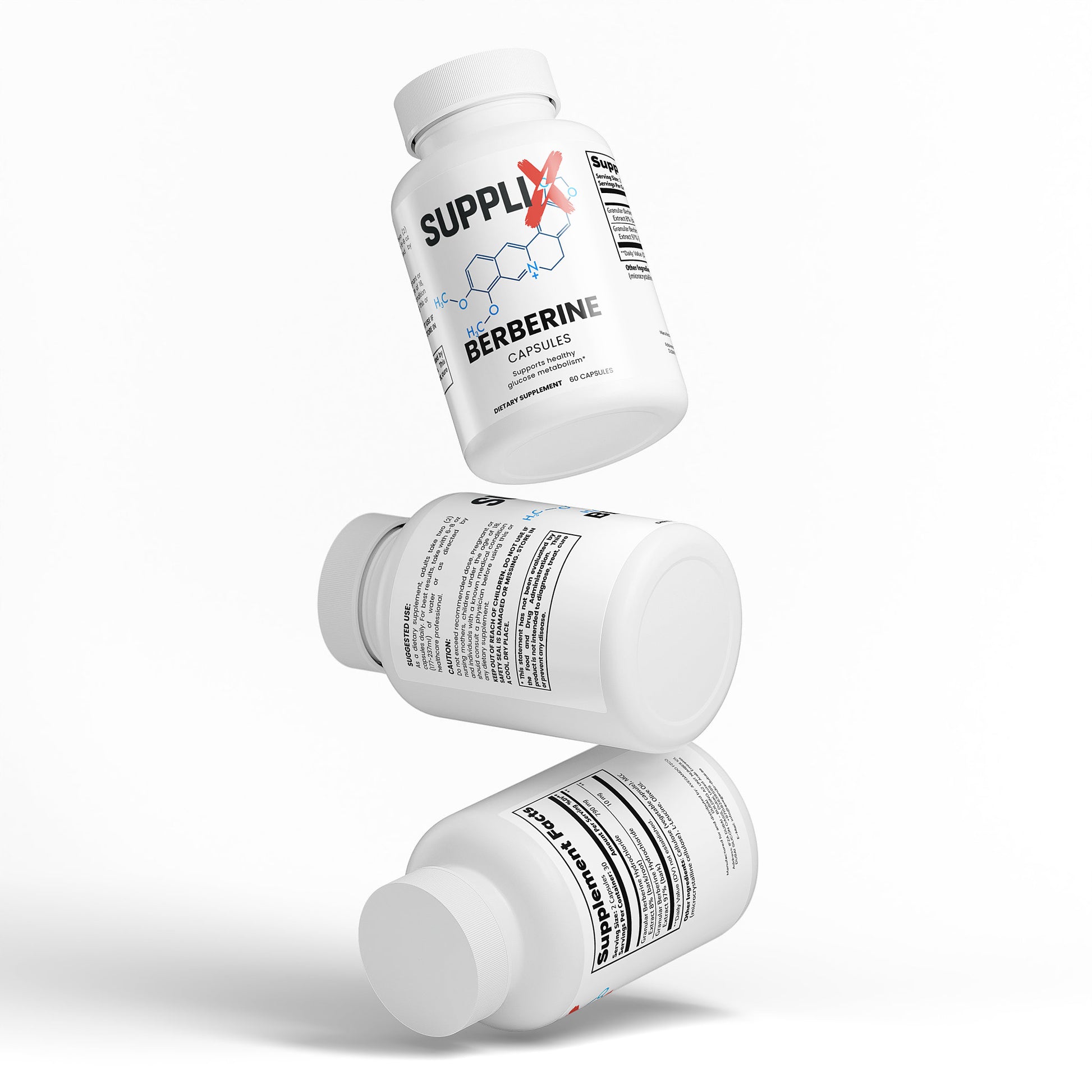 SUPPL-X Berberine Kapseln – 60 Kapseln - Suppli-X Fuel Your Edge