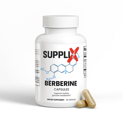 SUPPL-X Berberine Kapseln – 60 Kapseln - Suppli-X Fuel Your Edge