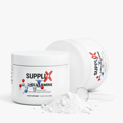 SUPPLI-X L-Glutamine – pure amino acid powder for muscle recovery and gut health