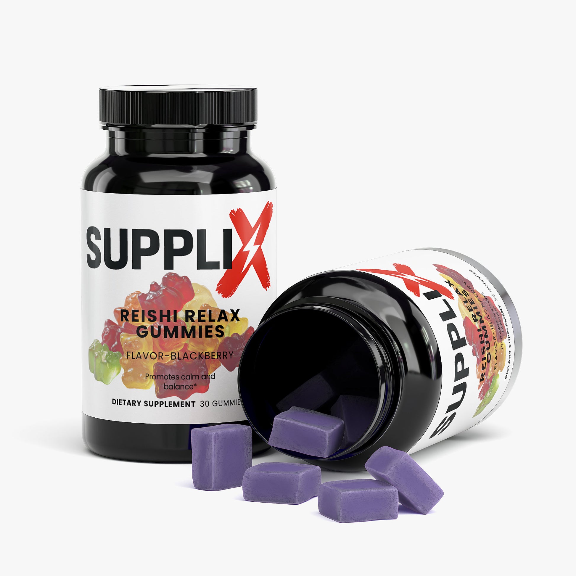 SUPPLI-X Reishi Relax Gummies – Reishi mushroom extract for stress relief and calm focus