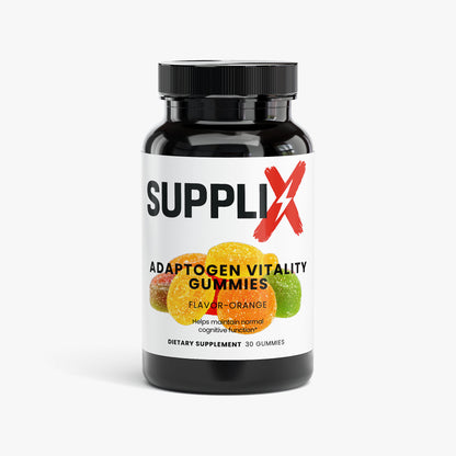 SUPPLI-X Adaptogen Vitality Gummies — Front Label