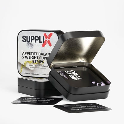 SUPPLI-X Appetite Balance Weight Support Strips supplement label