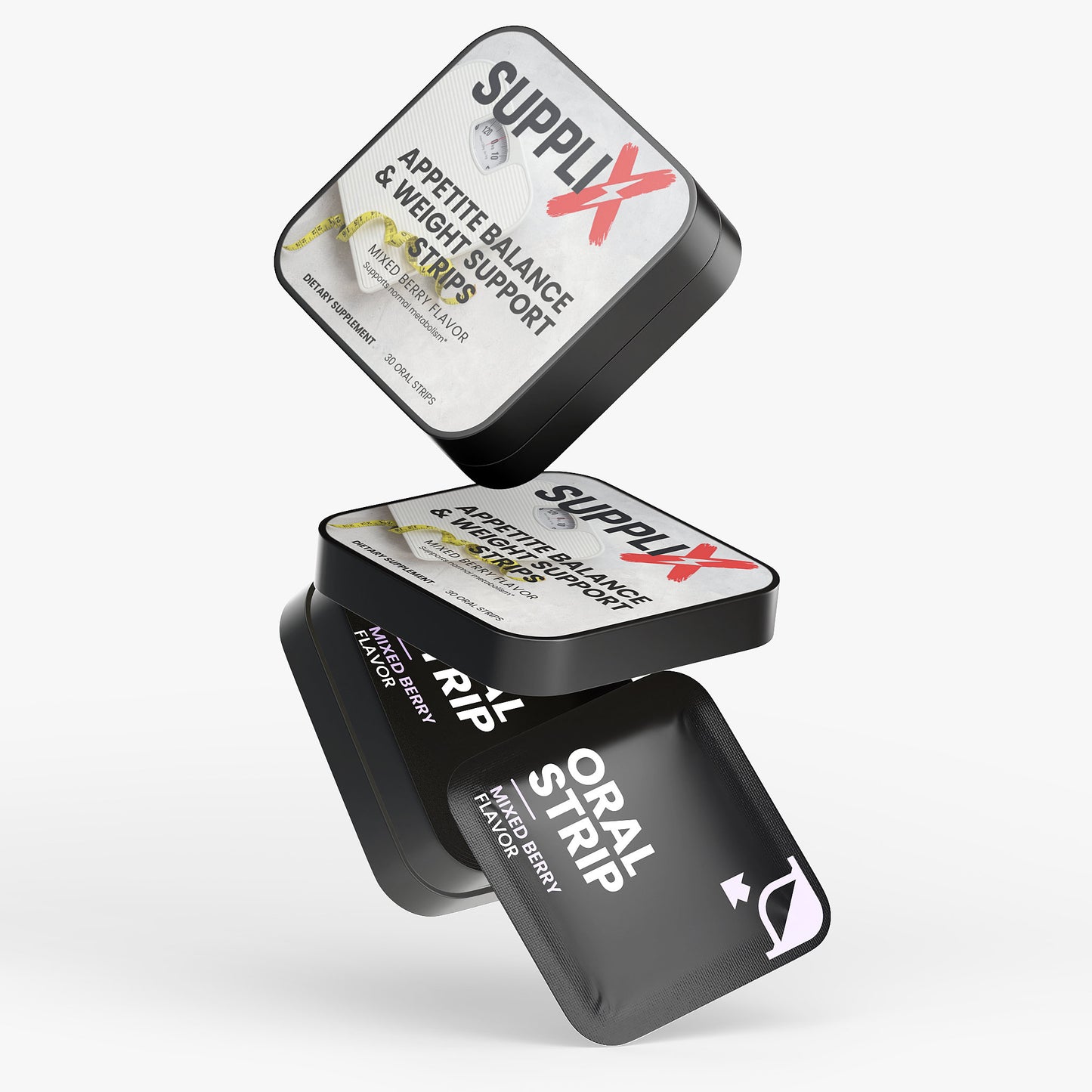 SUPPLI-X Appetite Balance oral strips product packaging