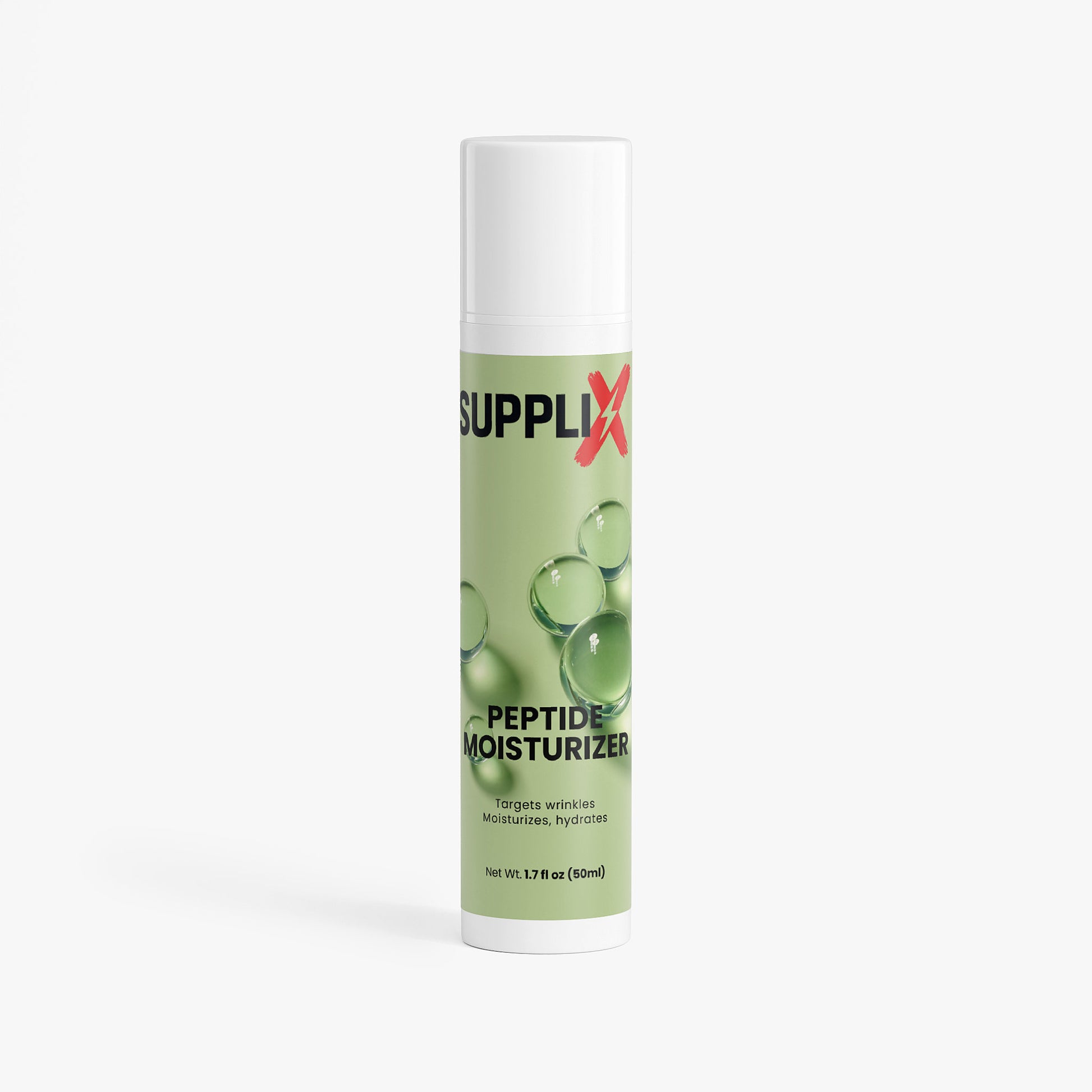 SUPPLI-X Peptide Moisturizer front jar with cranberry and peptides