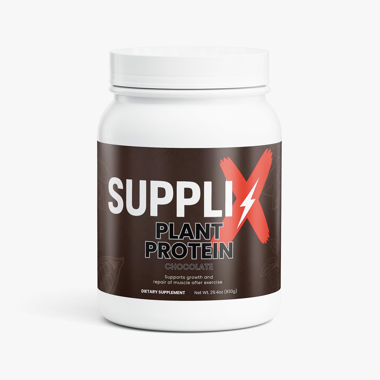 SUPPLI-X Plant Protein | Pea + Brown Rice + Pumpkin Seed | Chocolate | 680g