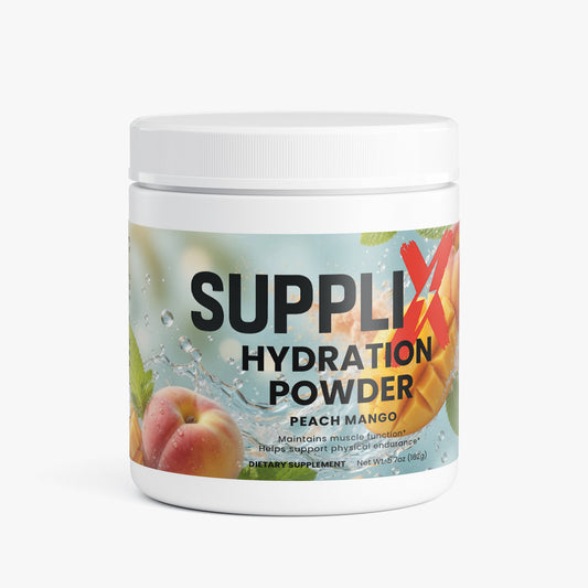 SUPPLI-X Hydration Powder | Electrolytes + B-Vitamins | Peach Mango | 162g