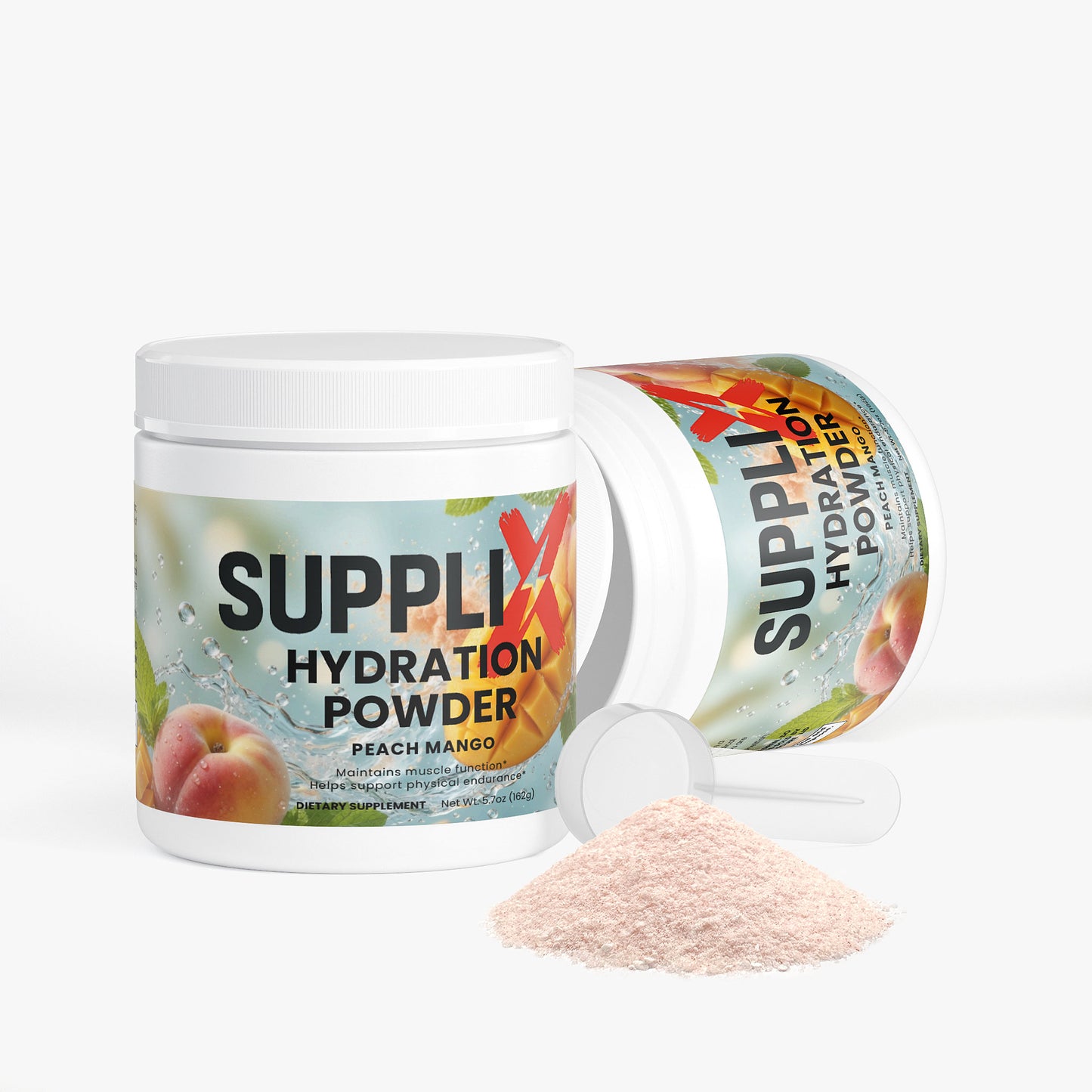 SUPPLI-X Hydration Powder | Electrolytes + B-Vitamins | Peach Mango | 162g