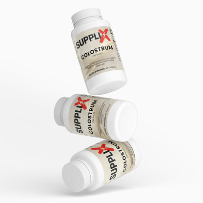 SUPPLI-X Colostrum Capsules | Bovine Colostrum 500mg | 30% IgG | 60 Capsules