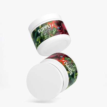 SUPPLI-X Greens Superfood Powder | Spirulina, Chlorella, Wheatgrass & More | 215g