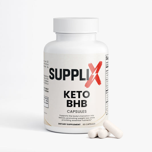 SUPPLI-X Keto BHB | Exogenous BHB Salts + MCT Powder | 60 Capsules