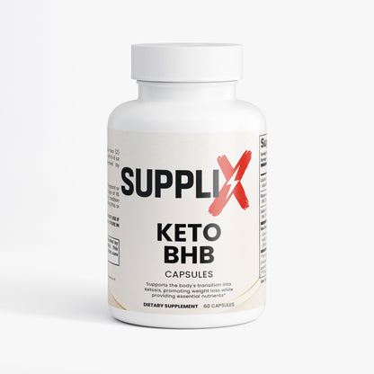 SUPPLI-X Keto BHB | Exogenous BHB Salts + MCT Powder | 60 Capsules