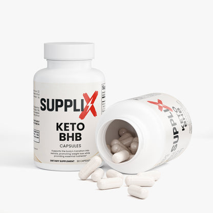 SUPPLI-X Keto BHB | Exogenous BHB Salts + MCT Powder | 60 Capsules