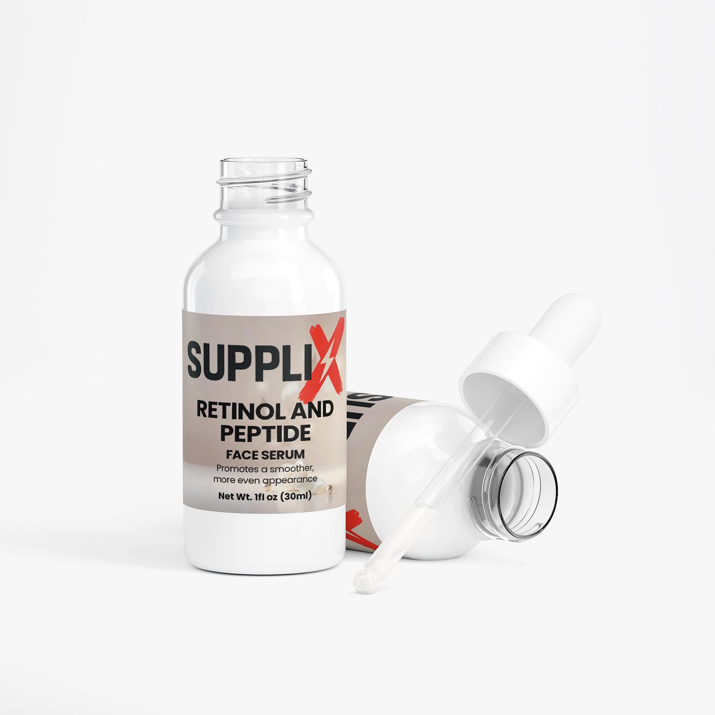 SUPPLI-X Retinol & Peptide Face Serum | Niacinamide, Vitamin C & Chamomile | 30 ml