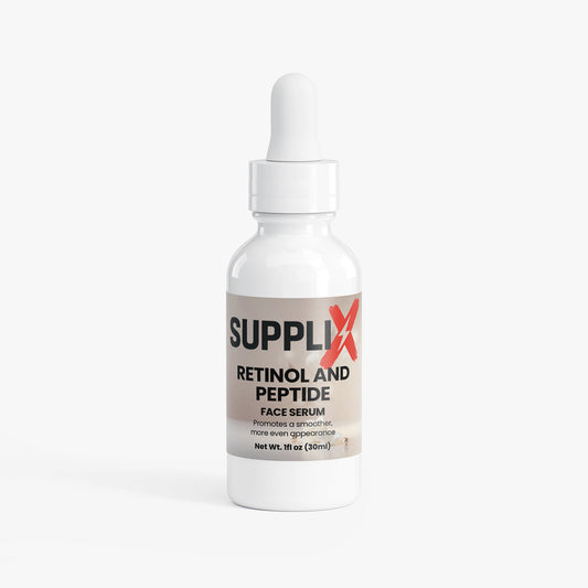 SUPPLI-X Retinol & Peptide Face Serum | Niacinamide, Vitamin C & Chamomile | 30 ml