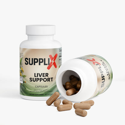 SUPPLI-X Liver Support | Milk Thistle, Dandelion, Artichoke & Turmeric | 60 Capsules
